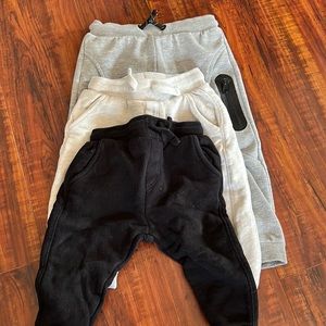 3 Zara Bundled Boys Toddler Sweat Pants size 18-24 and 12-18